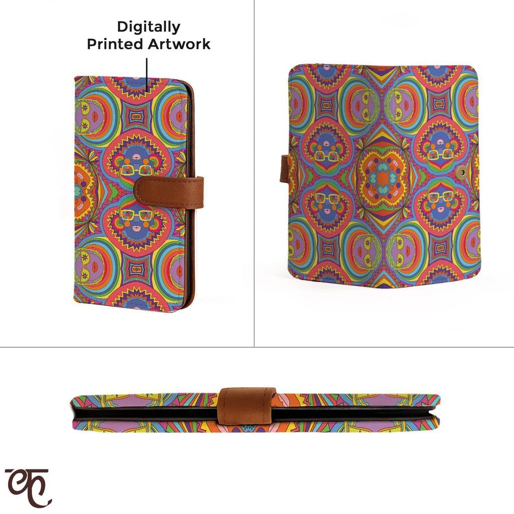 Portefeuille pour Femme | Portefeuille Passeport en Cuir Végan pour Femmes | Long Portefeuille Bifold pour Femmes Portefeuille, Cadeaux d'Anniversaire pour Femmes