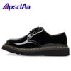 1 Low-top Small Leather Shoes Women's Genuine Leather Martin Shoes Mirror Round Head Men's Couple Casual Tooling Shoes