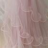 Multilayer Wedding Veil for Bride Bachelorette Party Veil Ruffle Trim Veil for Engagement Event and Formal Gathering