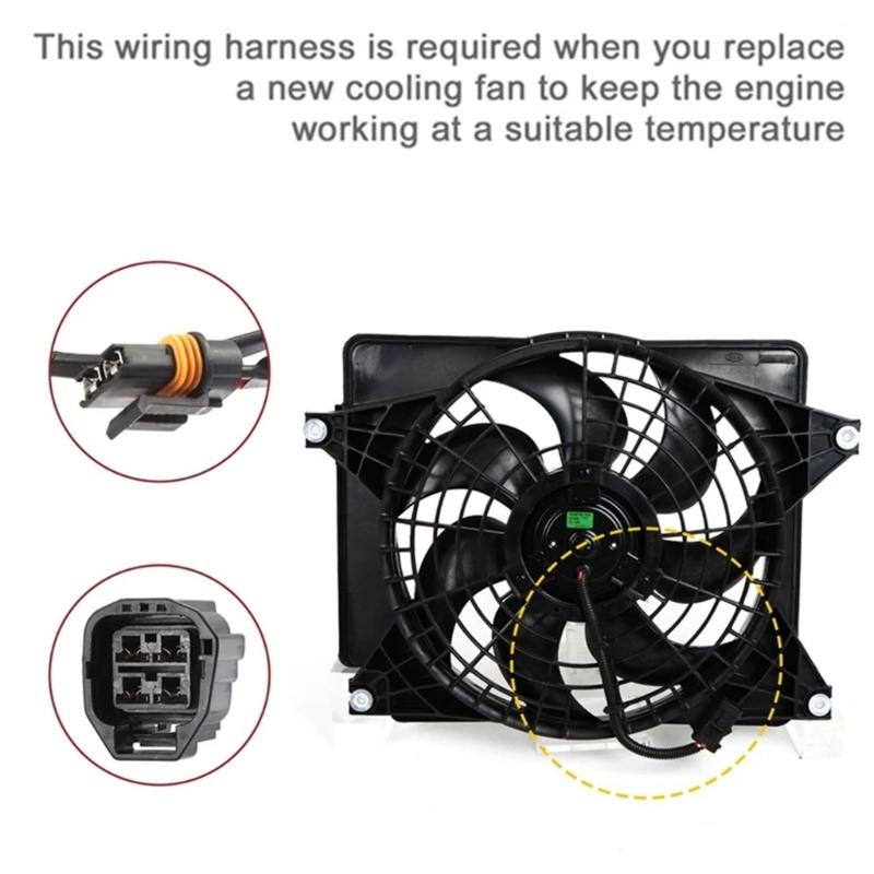 05137716AB 05137716AA Engine Cooling Fan Motor Wiring Harness Replace 5137716AB 5137716AA Fan Motor Wire