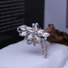 High-End Light Luxury Women's Brooch with Colorful Diamonds - Dual-Use Scarf Buckle and Coat Pin Accessory