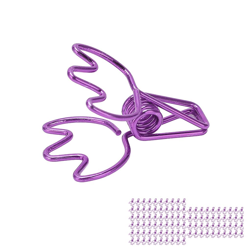 100Pcs Crown Shape Paper Clips Cartoon Cute Metal Binder Clips for Office Supplies School Document Ticket Handbook