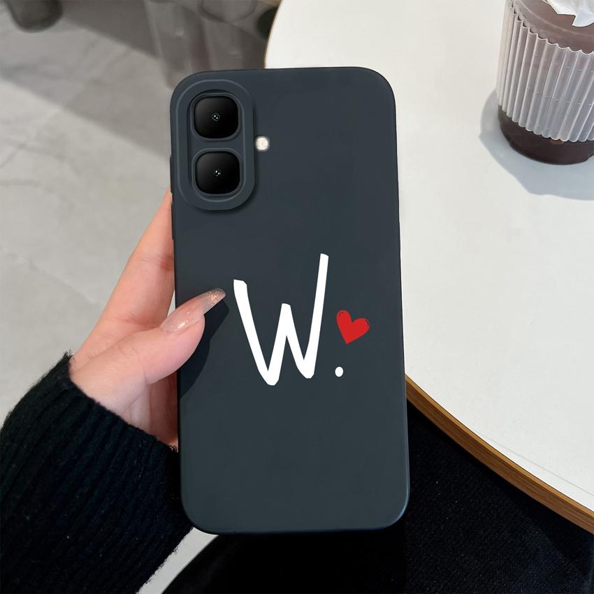 For Infinix Smart 10 9 8 7 GT 30 Pro Fashionable Lucky 26 Letters Phone Case Soft Matte Silicone High Quality Anti Drop Shell For Infinix Bumper Cover