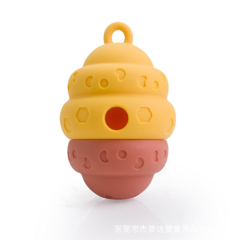 

New honeycomb pet silicone slow feeding tray, cat and dog multi-functional bite-resistant silicone pet supplies жёлтый
