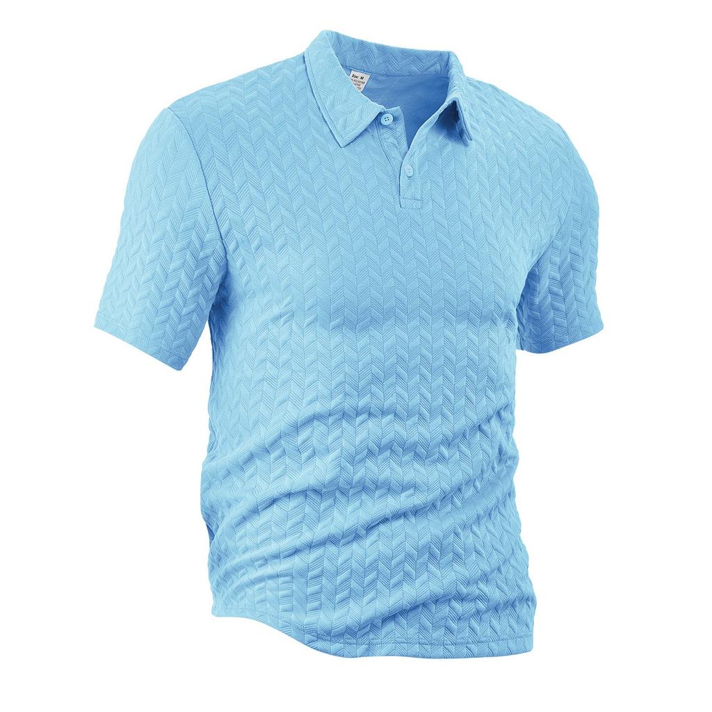 Men's Summer Thin Conductive Sweat-wicking Loose Solid Color Fabric Men's Short-sleeved Shirt