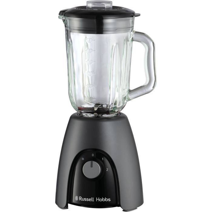 Blender - RUSSEL HOBBS - Desire Matte Charcoal - 650 W - 2 Vitesses + Pulse - Picher 1,5L - Noir