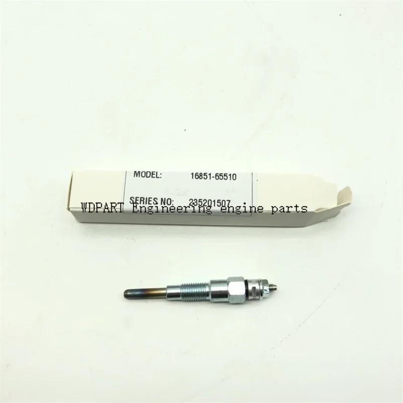 3PCS 16851-65510 New Glow Plug For Kubota D722 D902 D905 D1005 D1105 B1700 16851-65512 16854-65510 16854-65512