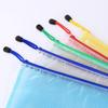SML PVC Gridding Waterproof Zip Bag Pocket Folder Pouch Filing for Document Pen Filing Stationery Organizer Office School Supply
