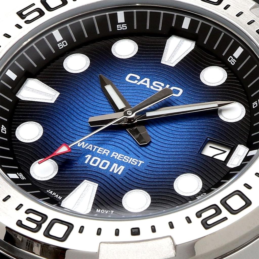 Casio Standard Analog Quartz Watch MTD-140-2AV Urethane Band Blue