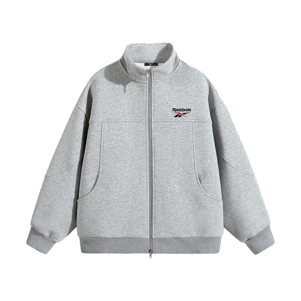 Reebok Sweatshirts Unisex Stand Collar Moderate Heavyweight 26SRMGE4U S