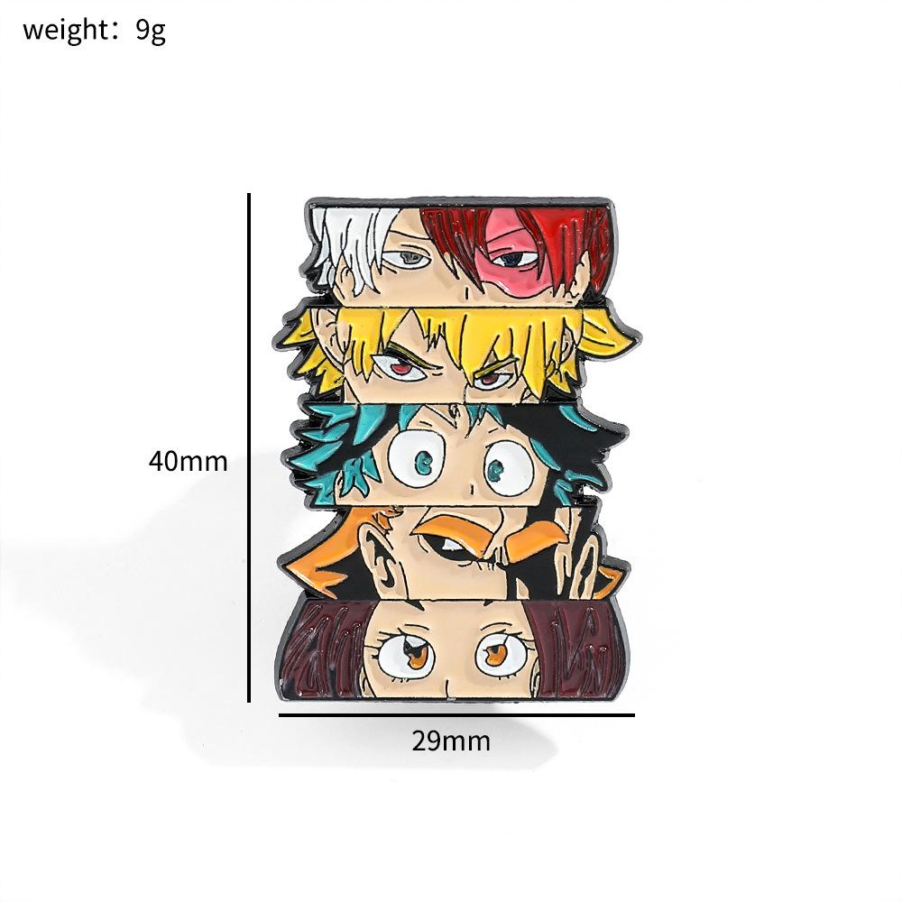Japanese Anime ONE PIECE Brooch Luffy Metal Badge Comic Style Alloy Clothes Bag Accessories Pin