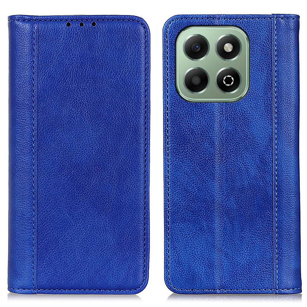 

For Honor X6b 4G Stand Case Split Leather Litchi Texture Wallet Phone Cover B