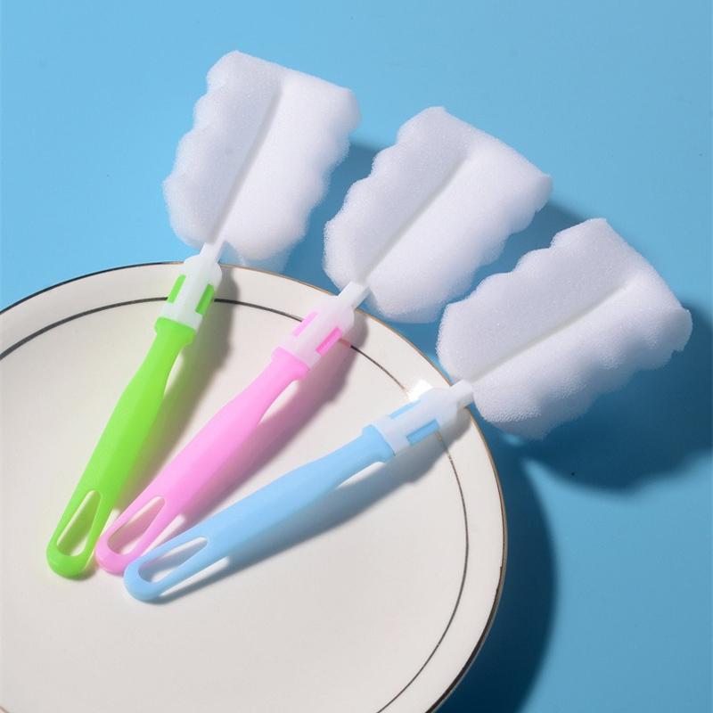 Houbací kartáč s dlouhou rukojetí, čistič lahví na vodu, myčka na kojenecké láhve, kuchyňské hrnky na čištění, hrnky a vakuové baňky