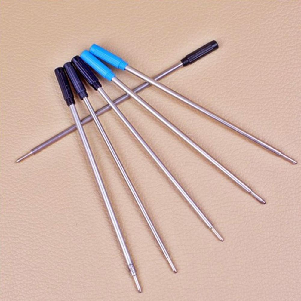 10 Pcs OPP Packaging Metal Pen Refill Ballpoint Pen for Crystal Diamond Ballpoint Pen Student Pen Rod Blue/Black Ink 7cm Length