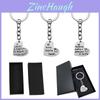 Stainless Steel Keychain With Heart Design Perfect Teacher's Day Or Graduation Gift