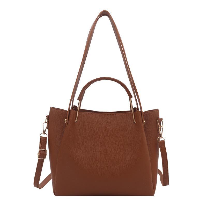 Bags Women's Fashion Simple Shoulder Handbags Large Capacity Light Luxury Foreign Style Messenger Bags