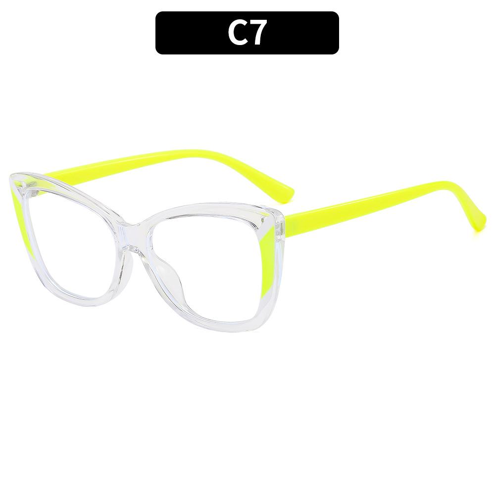 Neues Design Transparenter quadratischer Rahmen Photochromie Lesebrille Damen Blaulichtfilter Weitsicht Rezeptbrille 0~+600