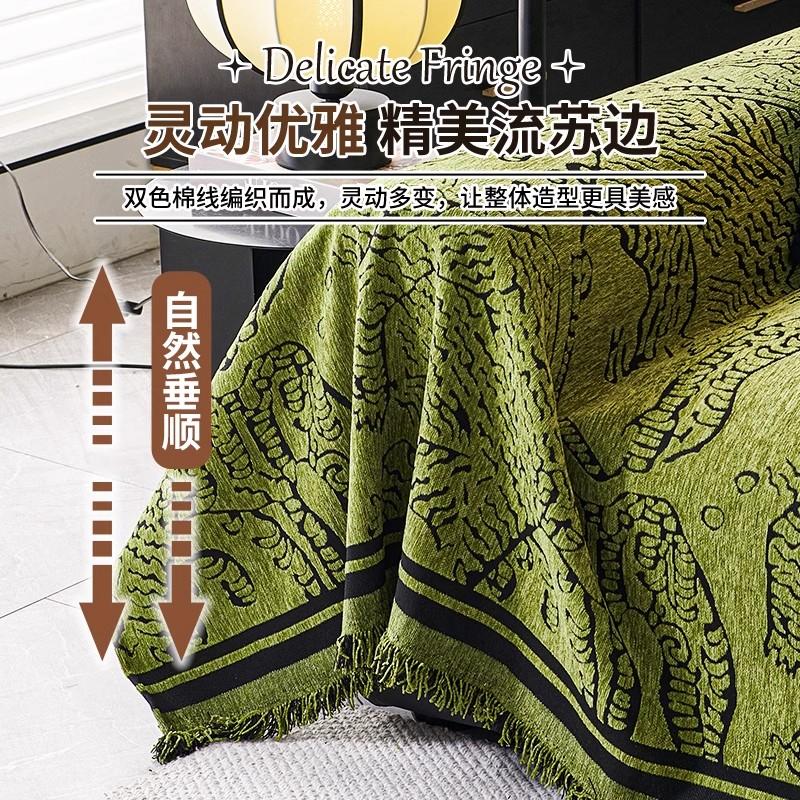 Throw Blankets 2024 All-season Tiger Camping Picnic Sofa Cover Housses De Canapé Funda Sofa Chenille  Sofa Covers Mats