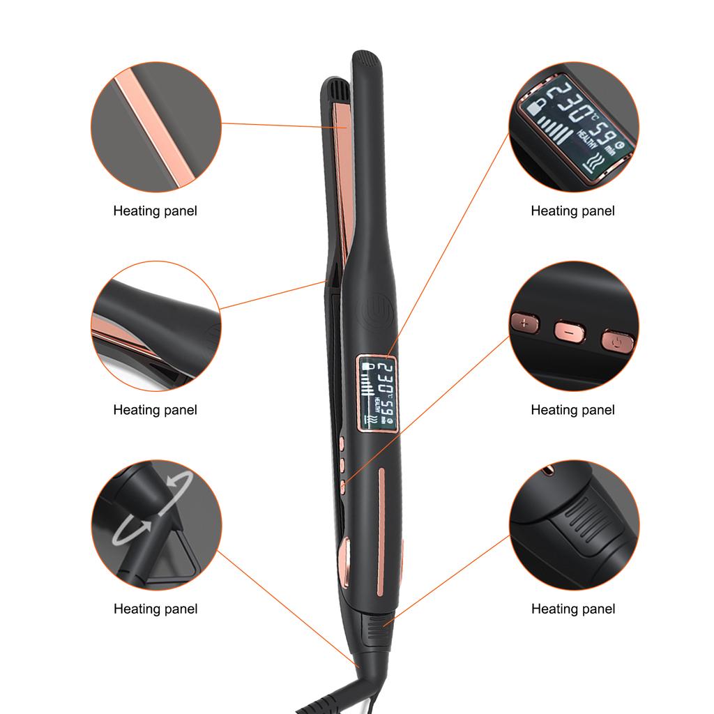 Hair Straightener for Men Short Hair Straightening Iron Dual-Use Curling and Straightening Iron