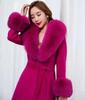 Natural Real Fox Fur Collar Cuff Set Winter Women Warm Scarf Genuine Fur Trimming For Parka Coat Hood Luxury Fluffy Decor Shawl