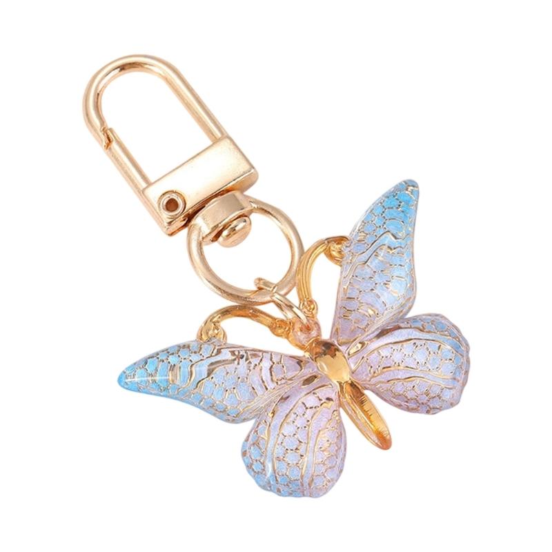 Lightweight Luggage Accessory With Butterfly Shape And Reinforced Metal Hook Fashion Bag Pendant Bags Charm for Women