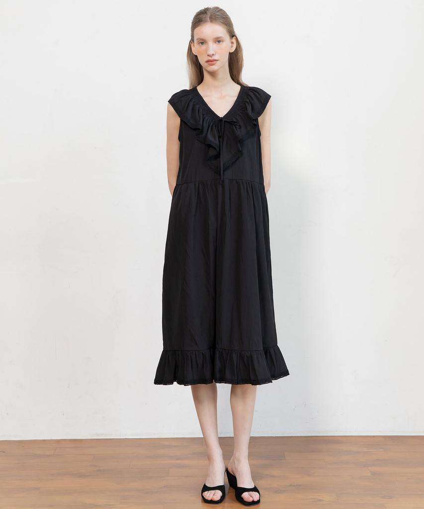 JMARKNEWYORK Sleeveless Ruffle Dress_2Color