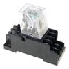 12V 10Amp Intermediate Relays with 8 Pin Socketed Base Coils Power Relays for Industrial Control and Electronic Device