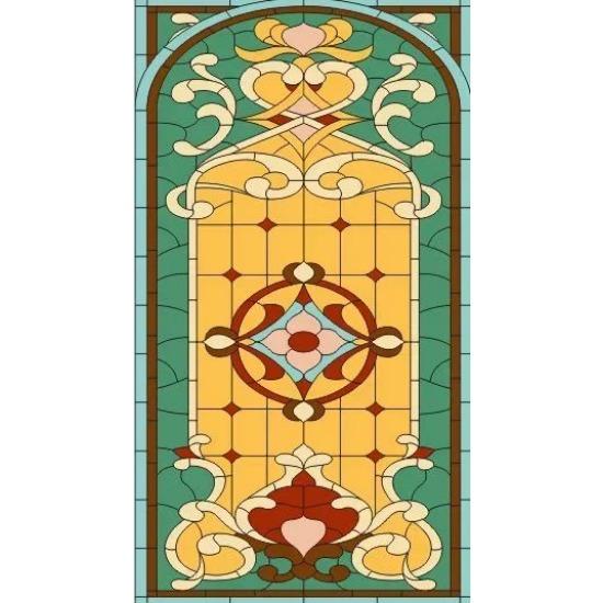 

Оконная пленка Матовая Пленка Витражная Пленка Индивидуальная Конфиденциальность Статическое Прилипание Винтажная Наклейка на Дверь для Декора Офиса Дома Ванной Комнаты 40x60cm