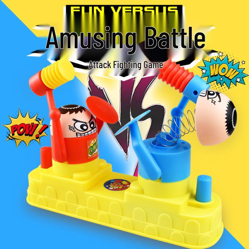 Parent-Child Attack & Defense Battle Hammer Game - TikTok Double Battle Toy