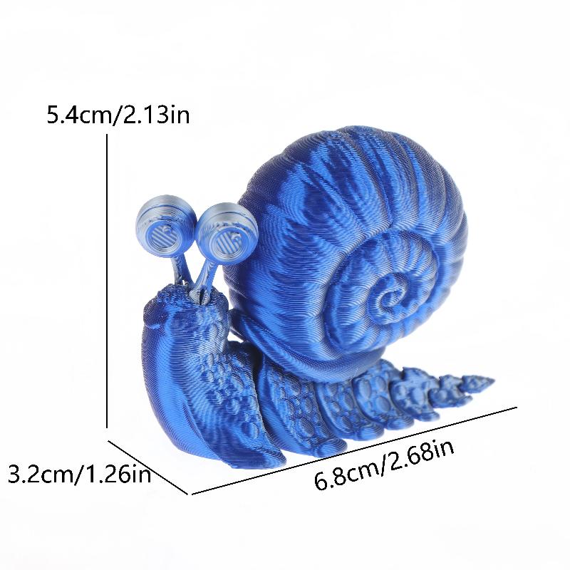 Jouet Modèle d'Escargot Simulé Imprimé en 3D Ornement Sculpture Animale Amusante Décoration de Bureau Pour Enfants Cadeaux Cadeau Unique