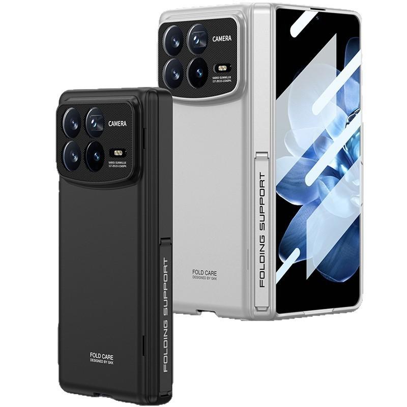 Mix Fold 4 Full Cover Protective Case With Magnetic Hinge Kickstand Matte Finish Side Pocket Design