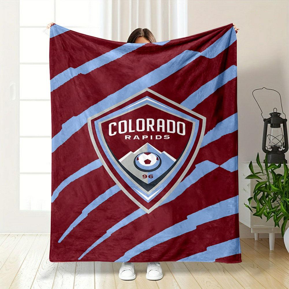 Colorado Rapids Logo Blanket Print Blanket Soft and Cozy Perfect for the Living Room Bed Sofa or a Nap,gift