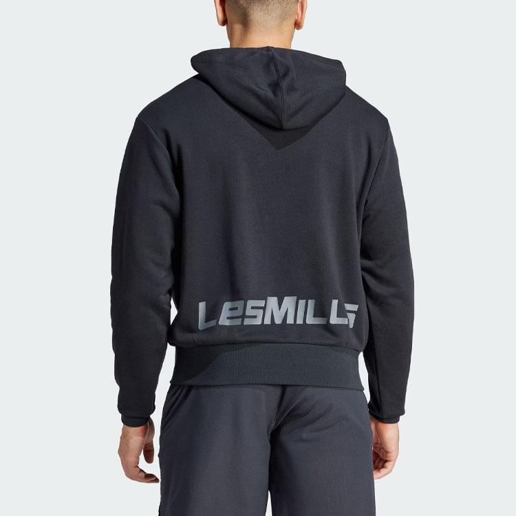 Adidas Les Mills Graphic Hoodie Black Unisex Streetwear IX7981