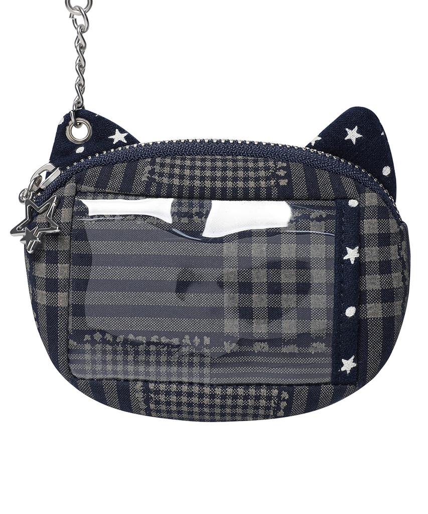 Cavish Cat Check Pouch Keyring Navy(Cv2Gsuab60A)