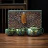 Shangqi Handmade Dahongpao Xishi Teapot Set - Four Beasts Edition
