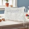 Elegant Crochet Flower Butt Curtain Embroidered Waistband Shoulders Fake Collar  Women