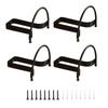 4 Pieces Wall-Mounted Metal Cowboy Hat Hook Long-Lasting for Entryway