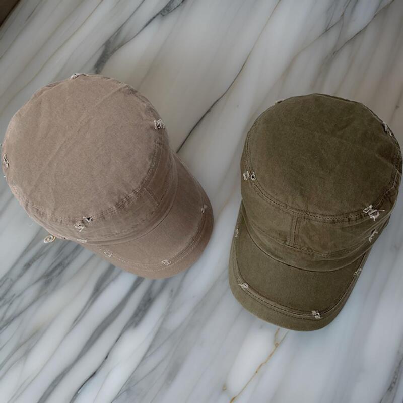 Women's Black Cotton Vintage Ball Cap