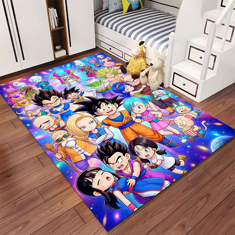 Dragon Ball Anime Characters Carpet Suitable As a Non-slip Mat for the Living Room or Bedroom Sofa