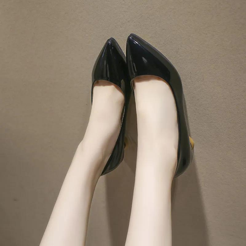 Жіноче взуття миле, солодке, офісне, кар'єрне, комфортне, без шнурівки, чорне, стильне, жіноче взуття на підборах ba189