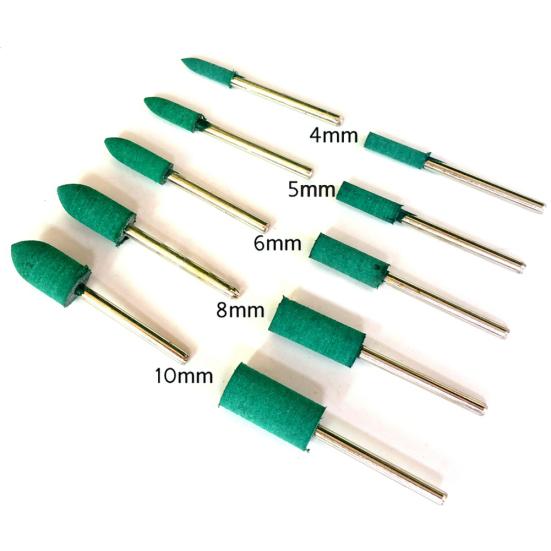 Lot De 100 Meules Abrasives à Tige 3 Mm - Pour Jade, Métal, Bois - Forme Ogive 4 Mm