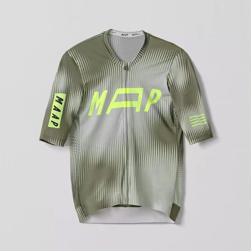 MAAP Short Sleeve Cycling Jersey Men Women Quick-Dry Bike Riding Apparel Outdoor Sports