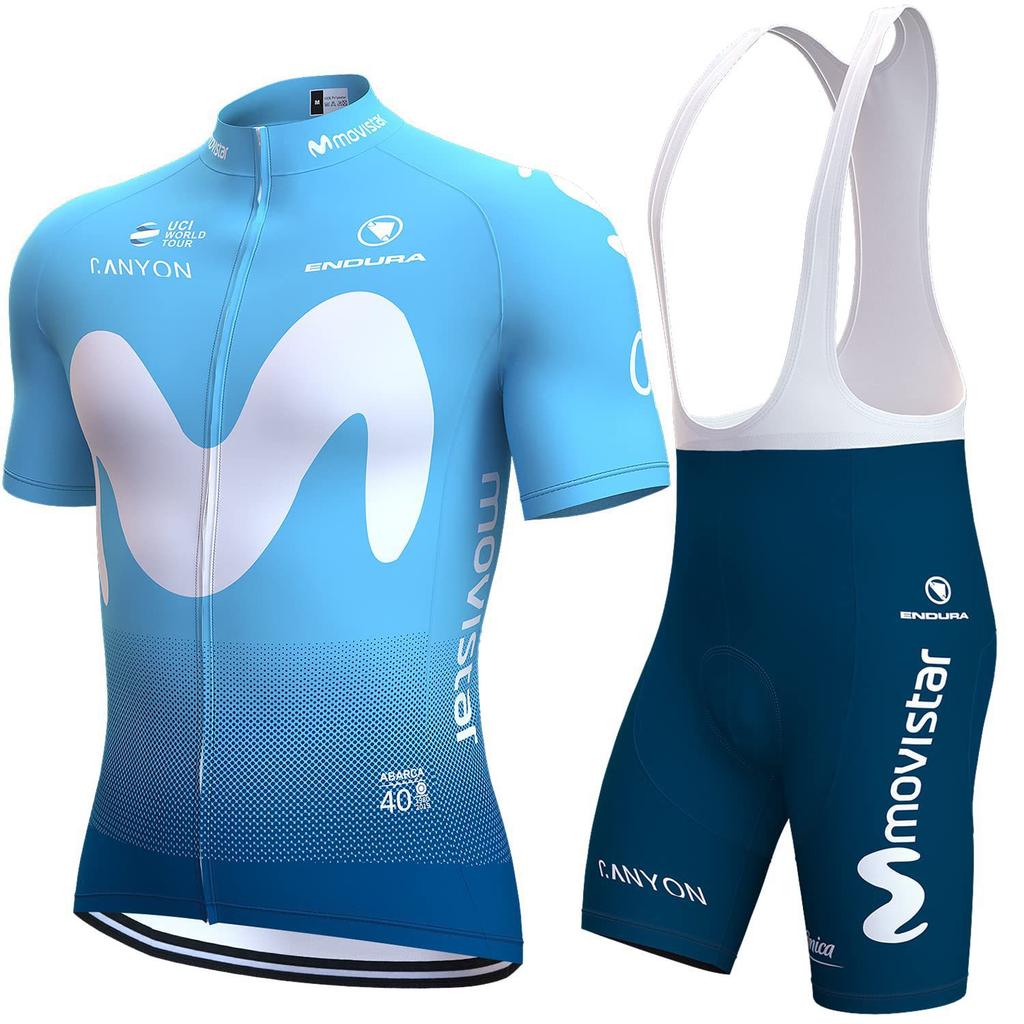 Cycling Suit Short Sleeve Suit Summer Tour De France Team Shirt Cycling Short Top Strap Shorts Quick Drying Breathable Men 2026