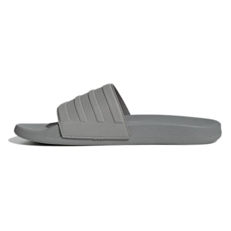 New Adidas Adilette Comfort Slides Charcoal Solid Grey ID3404