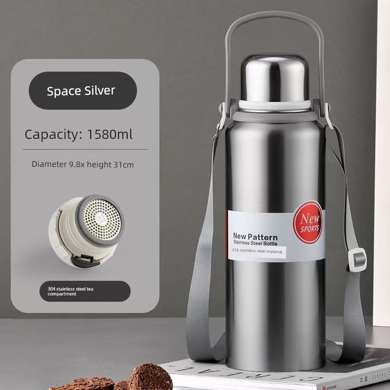 Stainless Steel 316 Large Capacity Vacuum Cup for Male and Female Students Good-looking Tea Cup Portable Car Outdoor Kettle