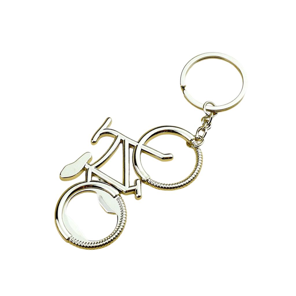 Creative Bike Keychain Bottle Opener Alloy Gift Bag Backpack Hanging Decoration For Men Cycling Enthusiasts