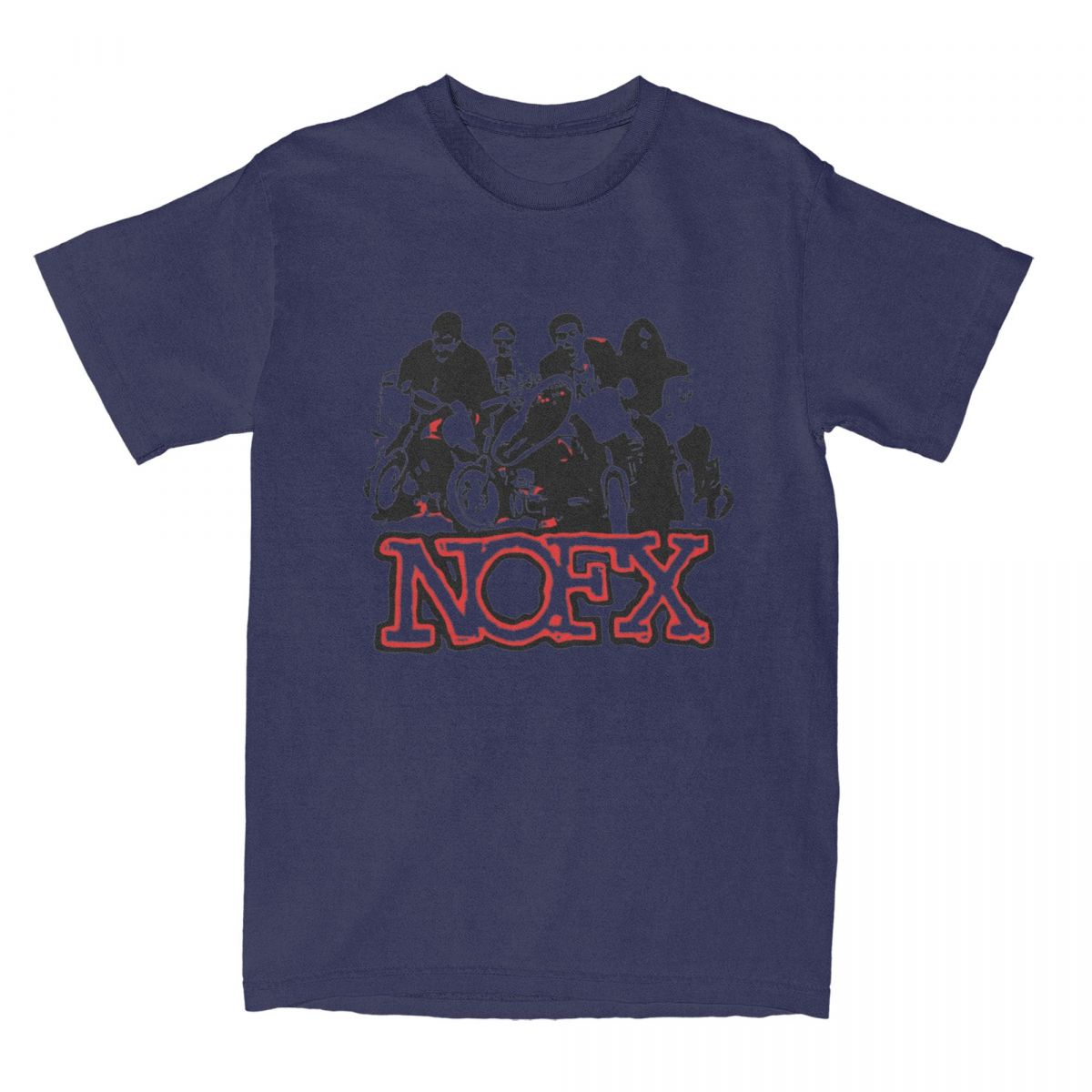 

Музыкальный Постер Nofx Футболка Мужская Американская Панк-Рок Группа Винтажная 100% Хлопок Футболки Летняя Футболка с Круглым Вырезом Большие Размеры Топы 4XL