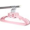 10PCS Clothes Hanger Durable Hanger ABS Plastic Heart Pattern Coat Hanger for Adult Children Clothing Hanging Supplies