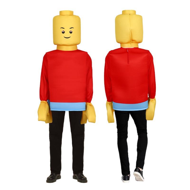 Halloween lego stavebnice kostým padoucha vtipný kostým na párty jevištní kostýmy