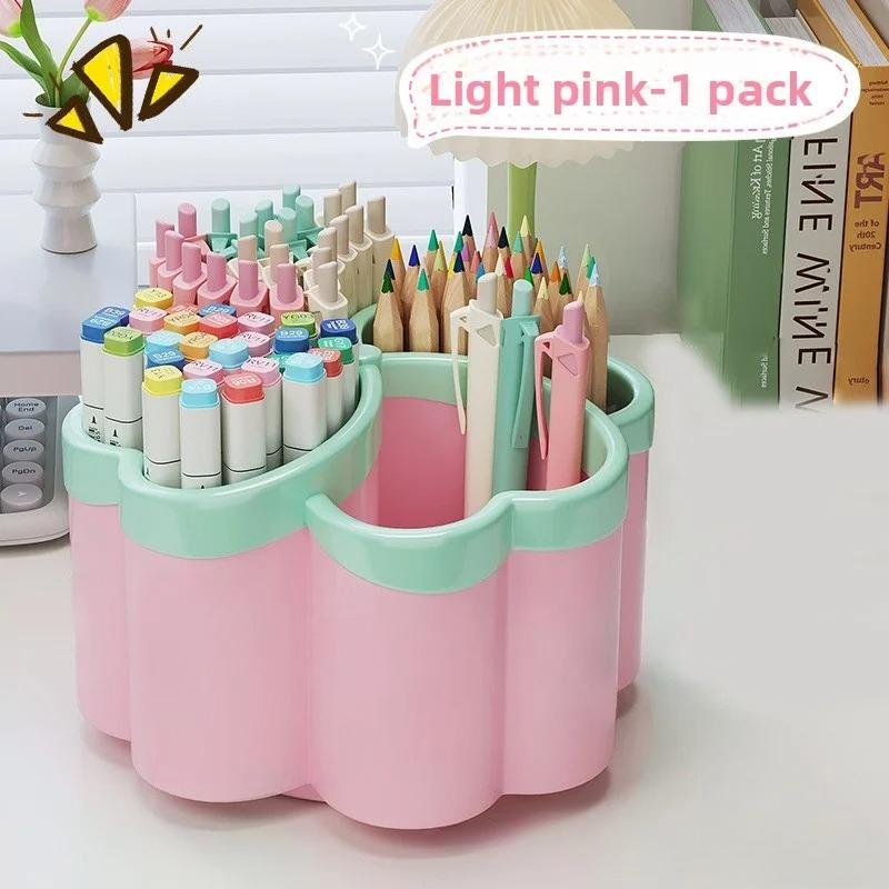 Thickened Desktop Storage Box with 4 Large Compartments, Practical Organizer for Office Supplies